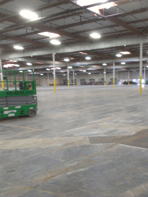 concrete floor Veernon Warehouse