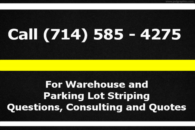 warehosue floor line stripe painting services