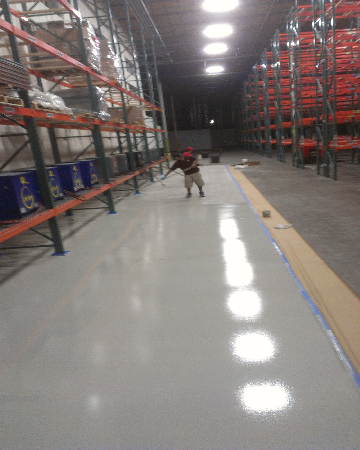 Concrete flooring project