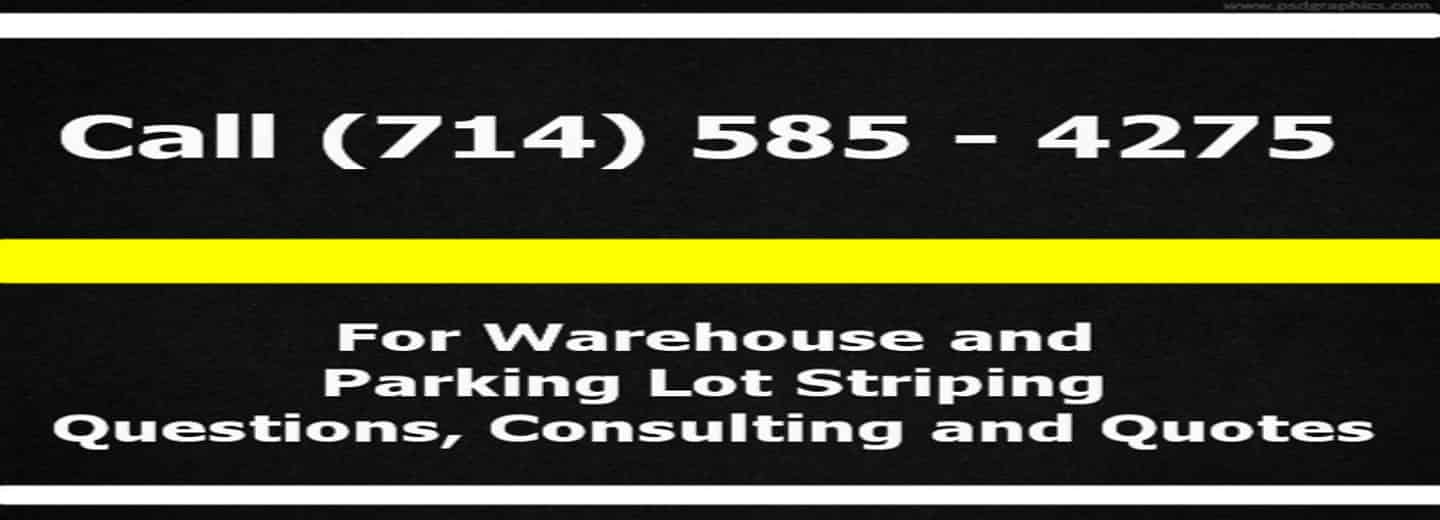 Inland Empire warehouse floor warning line striping